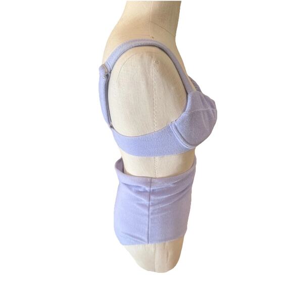 Victoria's Secret 2 Piece Bikini Set Womens Size 36C Blue Polyester Wide Strap - Picture 8 of 10